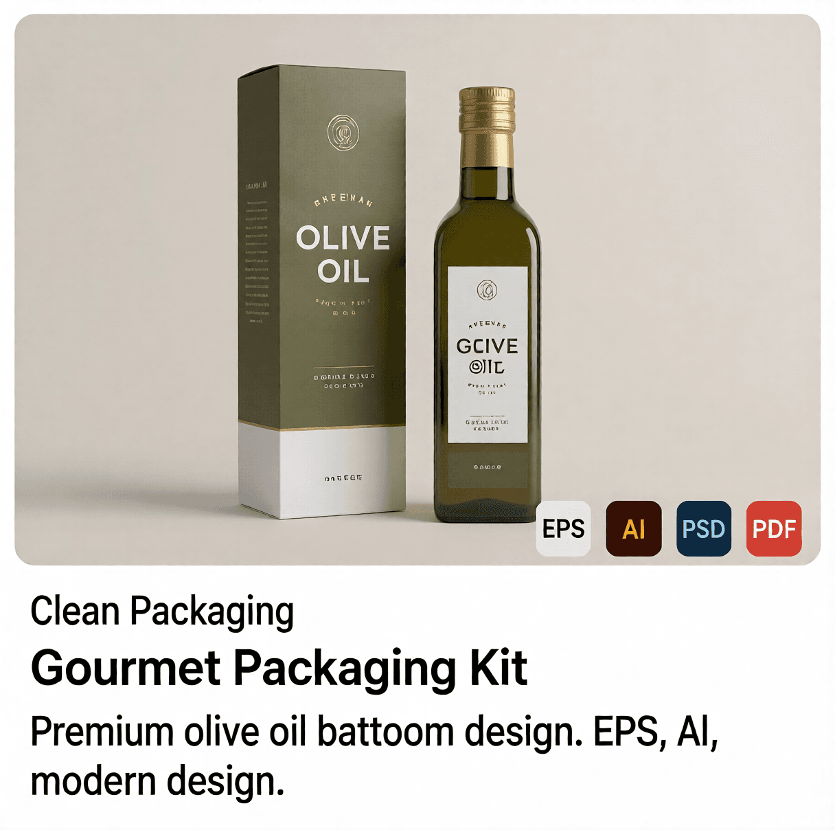 Gourmet Olive Oil Packaging Kit
